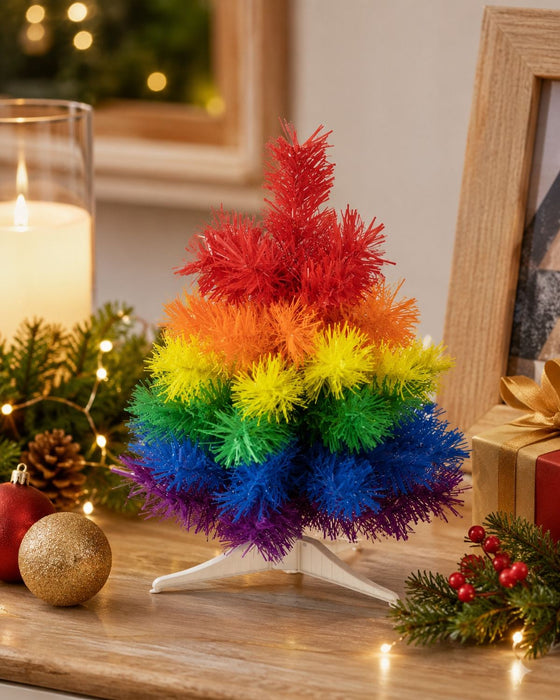 Riffelmacher Künstlicher Weihnachtsbaum "Rainbow" 30,5×30 cm 13066 | Bunt