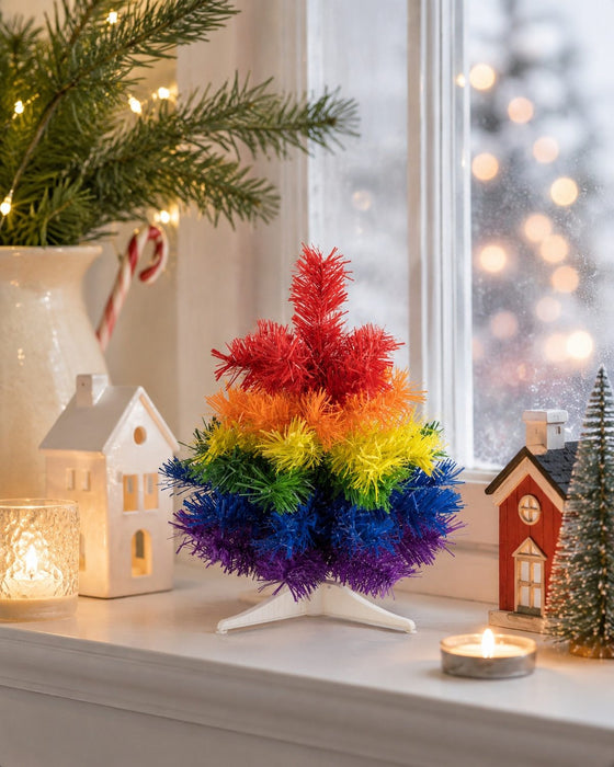 Riffelmacher Künstlicher Weihnachtsbaum "Rainbow" 30,5×30 cm 13066 | Bunt