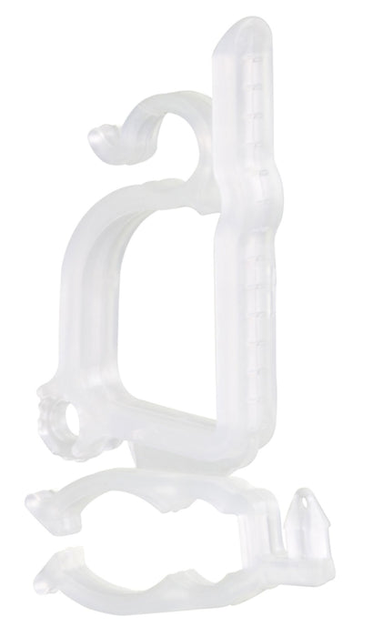 Riffelmacher Dachrinnenhalterung für Lichterketten 6 cm 10 Stück 14348 | Weiß