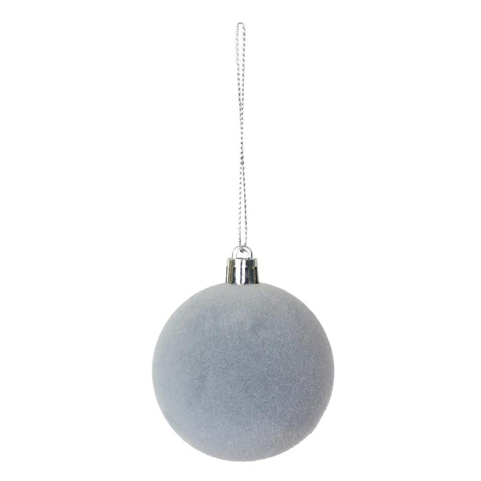 Deko-Samtkugeln | Grau | 3er Set | Ø 6 cm |  60805