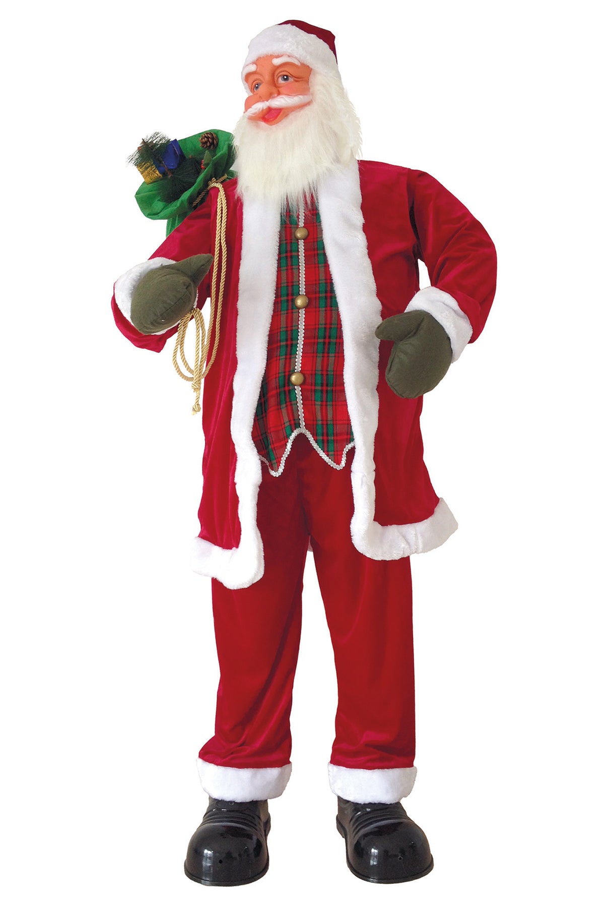 Weihnachtsmannhut 75 Cm – Weicher Samt, Unisex, Für Erwachsene, Mit Isolierendem Futter, Ideal Für Bühnenauftritte, Partys & Fotoshootings