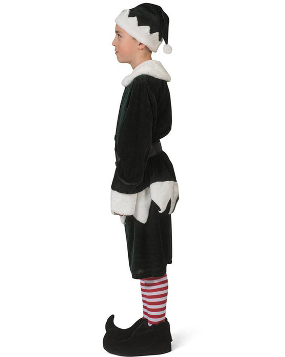 Weihnachtselfen Wichtel Kostüm "Charly" für Jungen | Grün Weiß