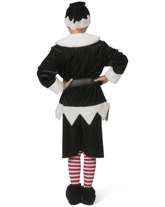 Weihnachtselfen Wichtel Kostüm "Charly" für Jungen | Grün Weiß