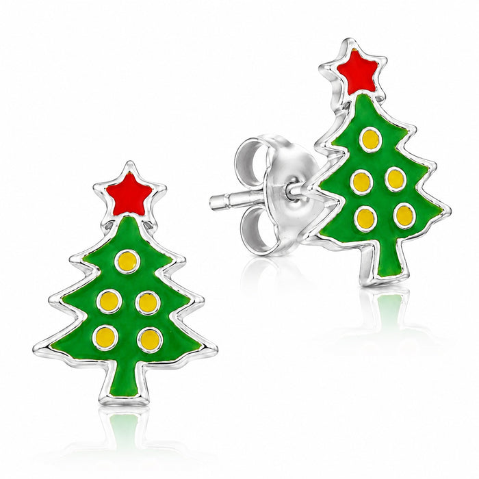LUISIA® Ohrstecker "Weihnachtsbaum" E-14456 - 925 Sterling Silber