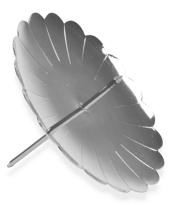 Adventskranz Adventskerzenhalter 4 Stück Ø 75 mm 10717 | Silber