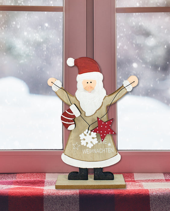 Riffelmacher Weihnachtsmann mit Dekokette 18224 - 28 cm
