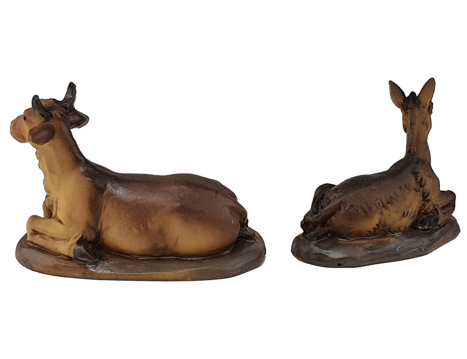 Riffelmacher Ochse und Esel 2-tlg. - 4,4-6 cm - 78049