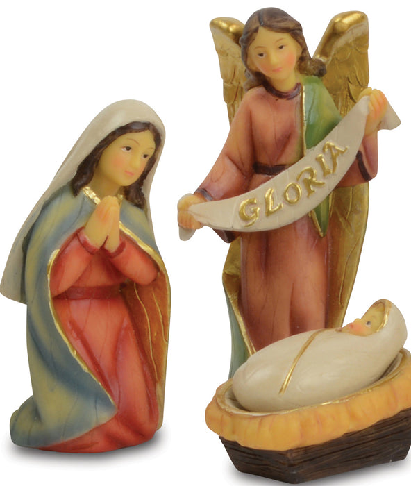 Krippenfigurenset "Gloria" 11-tlg. - 8-11 cm Holzdesign Weihnachtskrippe | 78462