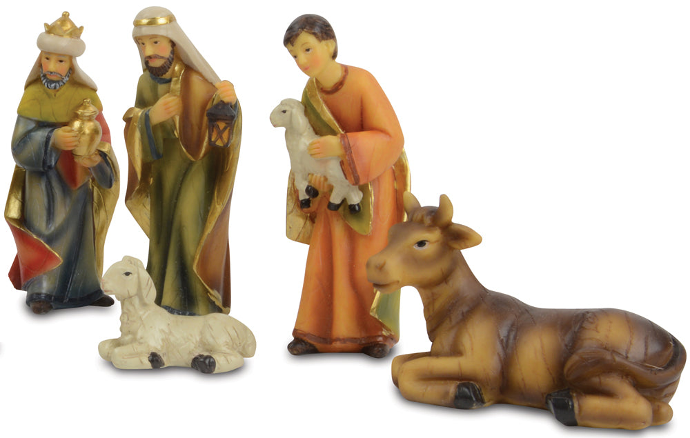 Krippenfigurenset "Gloria" 11-tlg. - 8-11 cm Holzdesign Weihnachtskrippe | 78462