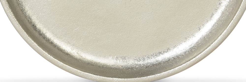 Riffelmacher Dekoteller Rund Ø 25 cm 70339 - Silber | Aluminium Dekotablett Schale Dekoration