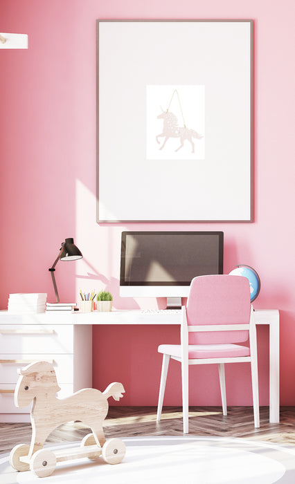 Riffelmacher Einhorn Dekofigur zum Hängen 17924 - Rosa 21 cm