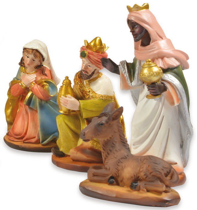 Riffelmacher Krippenfigurenset "Gold" 8-11 cm | 11-tlg. Traditionelles Design - 78301