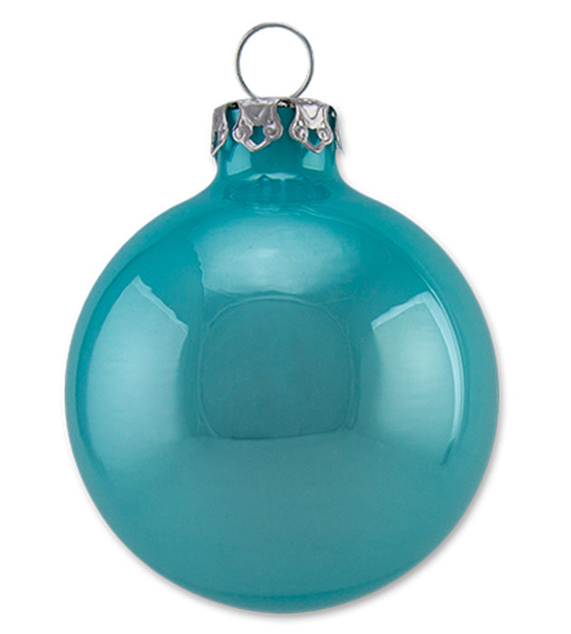 Thüringer Glasdesign Weihnachtskugel-Set 16-tlg. - Pastell mit Glitzer Dekor Lustige Schneemänner -