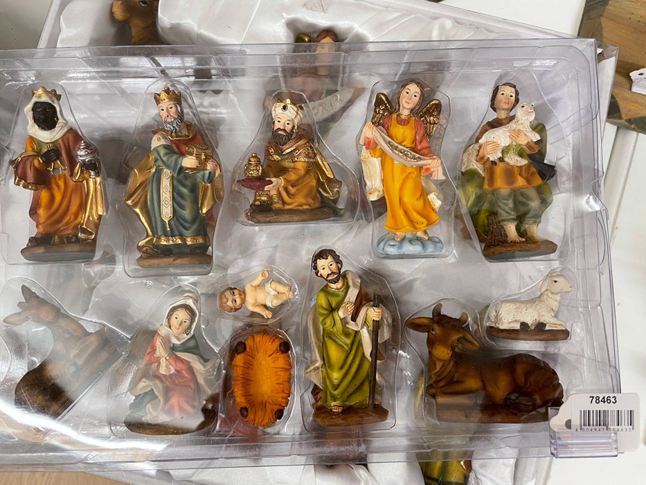 Krippenfiguren Set "Traditionell" 11-tlg. 7-9 cm Weihnachtskrippe | 78463