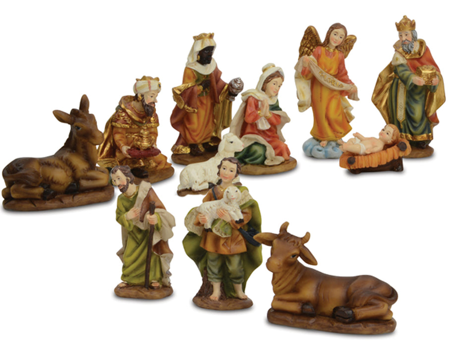 Krippenfiguren Set "Traditionell" 11-tlg. 7-9 cm Weihnachtskrippe | 78463