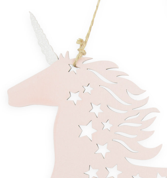 Riffelmacher Einhorn Dekofigur zum Hängen 17924 - Rosa 21 cm