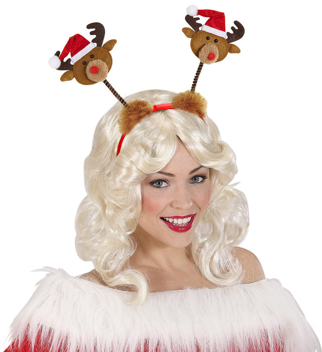Rentier Haarreif  - Zubehör für Weihnachtsfeier und Weihnachtskostüm