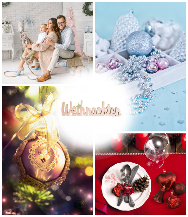 Riffelmacher Schriftzug "Weihnachten" 74305 - Rosa Gold 30cm