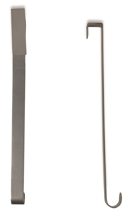 Riffelmacher Außentür Türhaken für Kränze 26cm 14402 - 2 Stück Silber