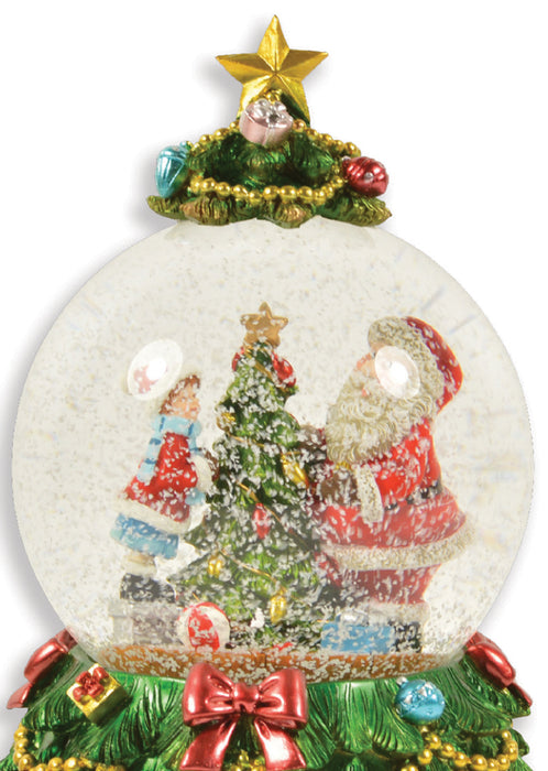 Riffelmacher Spieluhr Schneekugel "Weihnachtsbaum mit umfahrender Eisenbahn" 72292 | 18 x 14 cm