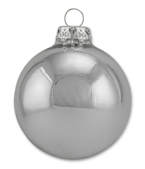 Thüringer Glasdesign Weihnachtskugel-Set 30-tlg. - Silber