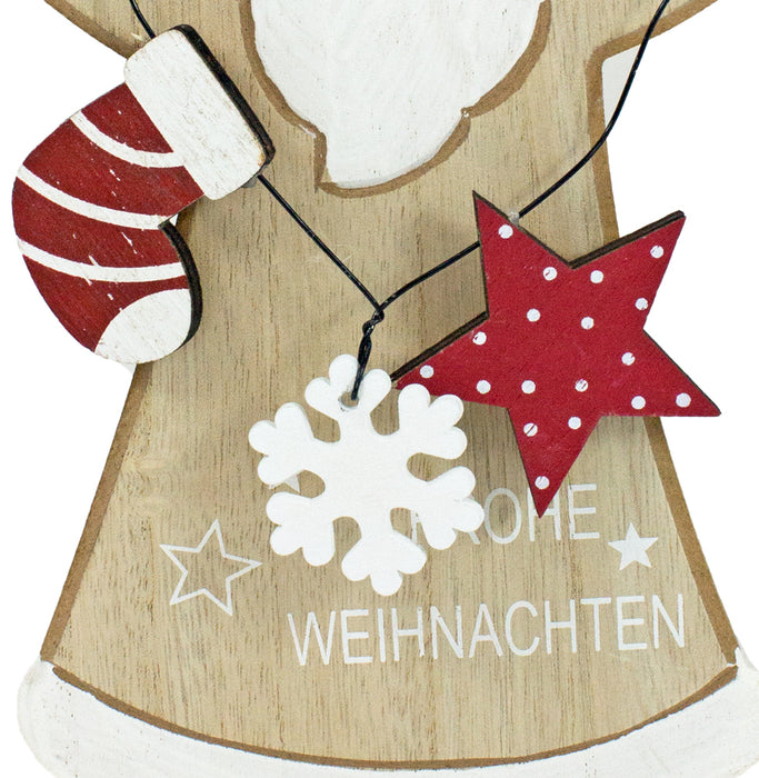 Riffelmacher Weihnachtsmann mit Dekokette 18224 - 28 cm