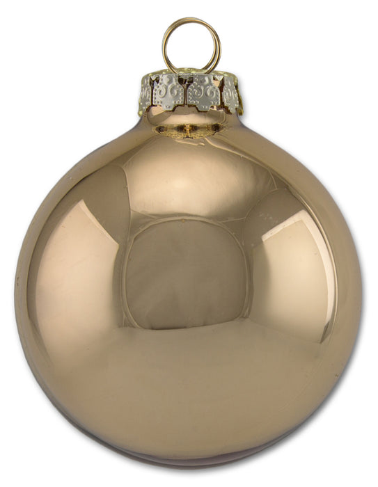 Thüringer Glasdesign Weihnachtskugel-Set 8cm 12-tlg. - Diamonds mit Glitzer Dekor Engel Raphael - A0