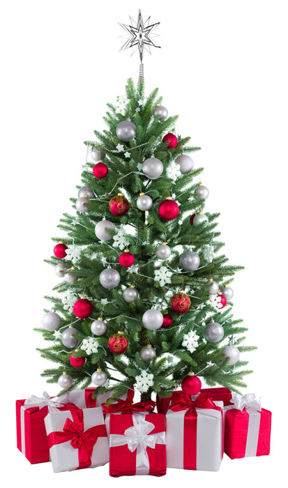 Riffelmacher Christbaumspitze Metall Stern 33cm | 17859 - Silber