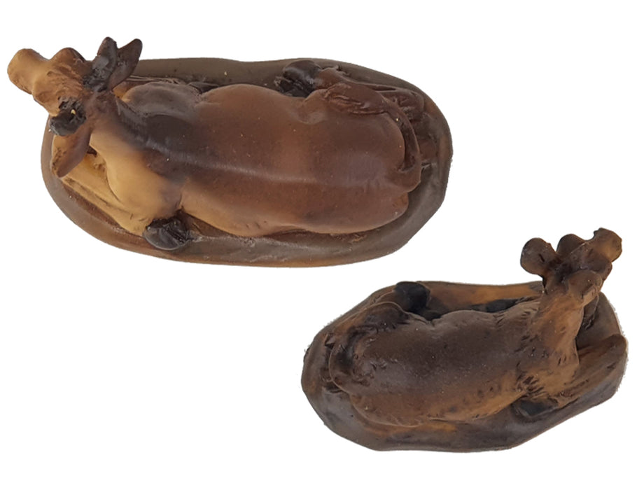 Riffelmacher Ochse und Esel 2-tlg. - 4,4-6 cm - 78049
